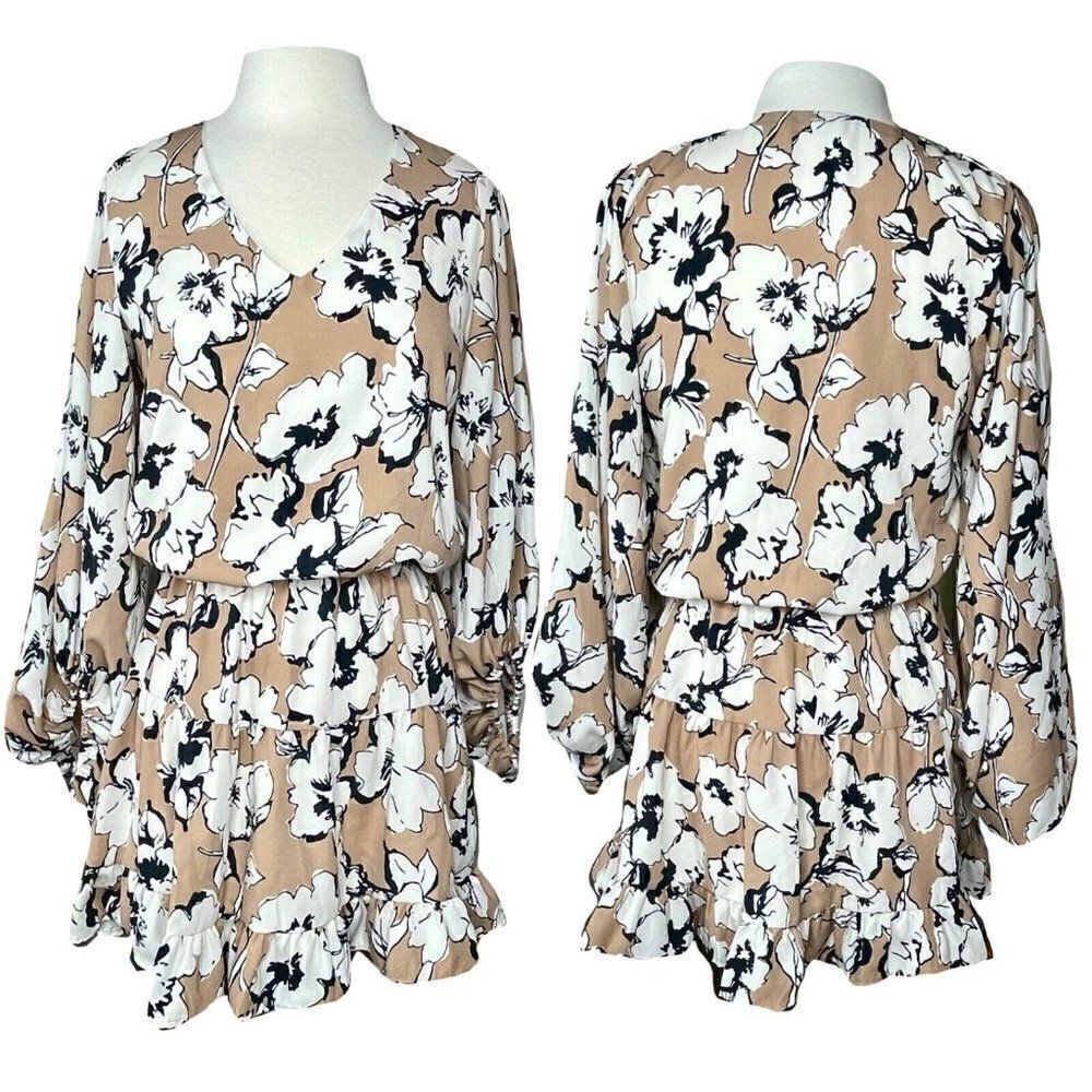 VICI Tychee V Neck Floral Mini Dress
